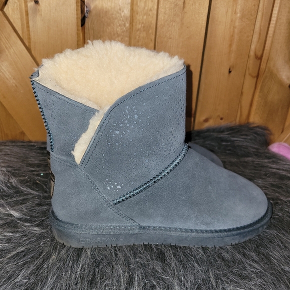 BEAR PAW Boot Womens Size 8 Fur Lined Bluish Gray - Picture 4 of 8